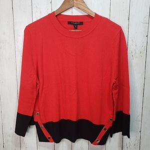 New! Marc New York Andrew Marc Red Black Sweater